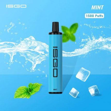 Isgo Paris Disposable Vape 1500 Puffs Mint Ice UAE