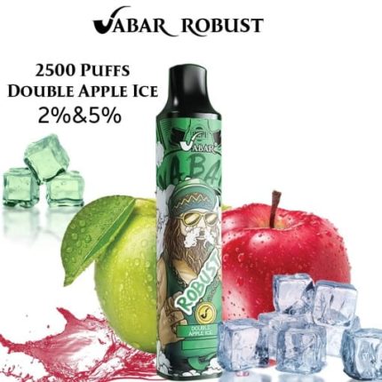 Vabar Robust Disposable Vape 2500 Puffs Double Apple ice Dubai