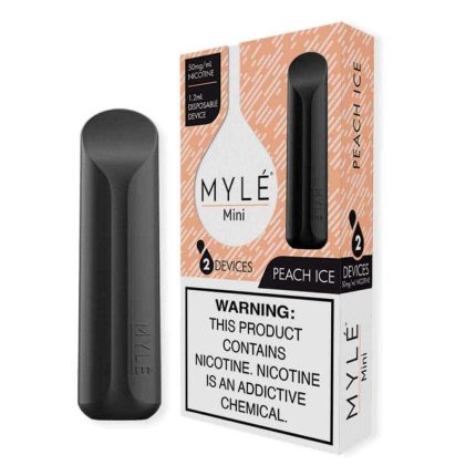 MYLE Mini Peach Ice Disposable Vape Device in UAE