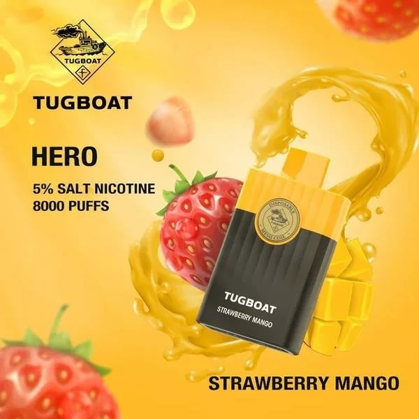 TUGBOAT HERO 8000 Puffs Strawberry Mango in UAE TUGBOAT HERO 8000 Puffs Strawberry Mango in UAE