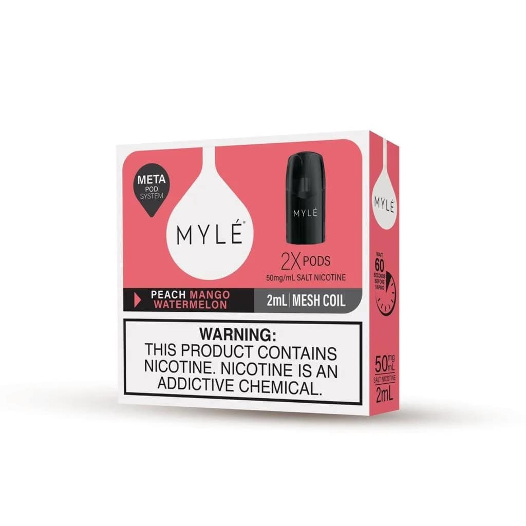 Myle V5 Meta Pod System Peach Mango Watermelon