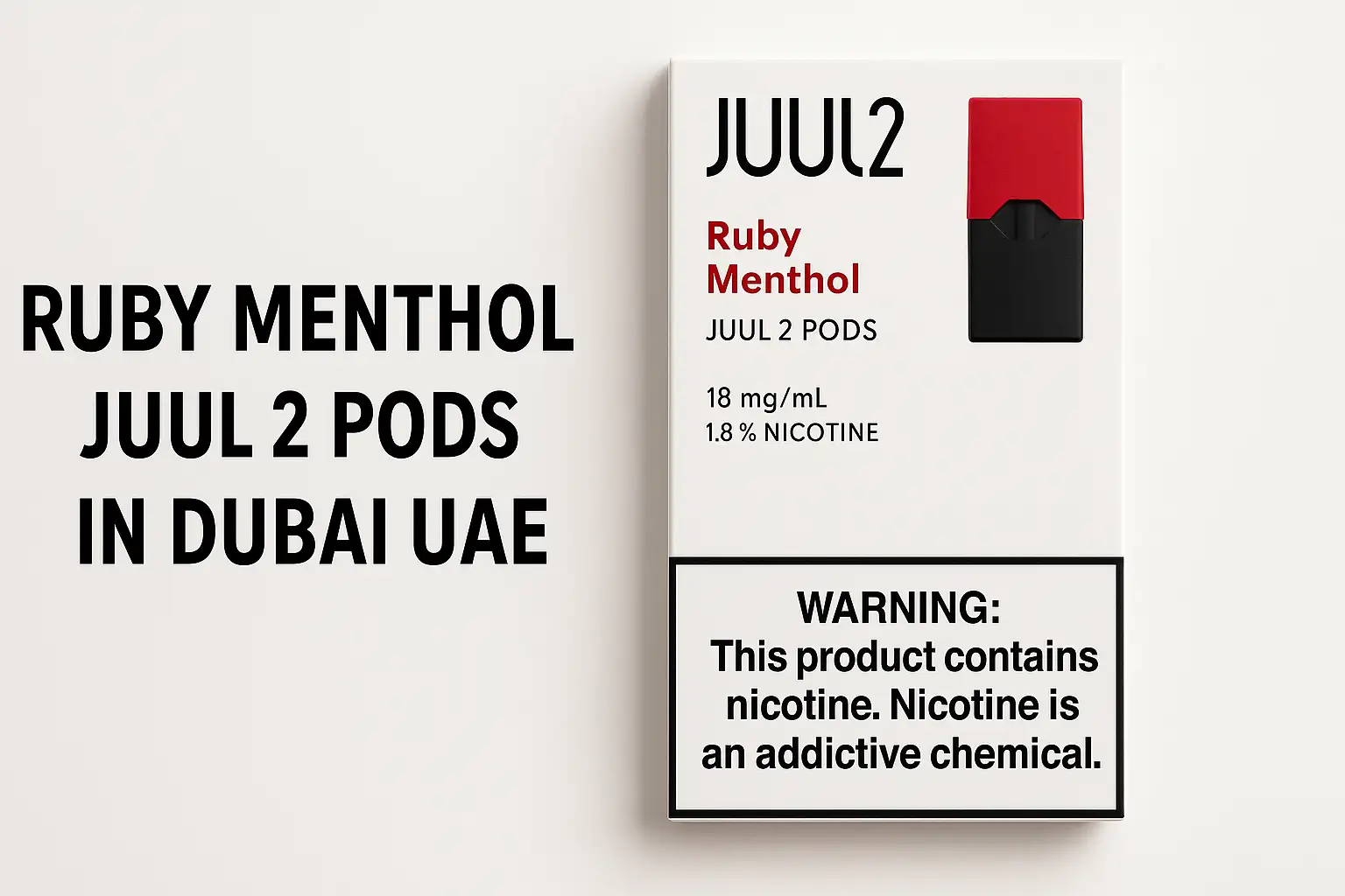 Ruby Menthol Juul 2 Pods In Dubai UAE