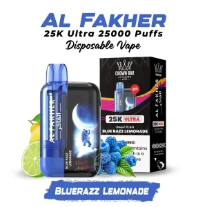 Al Fakher 25K Ultra Disposable Vape 25000 Puffs Bluerazz Lemonade in Dubai