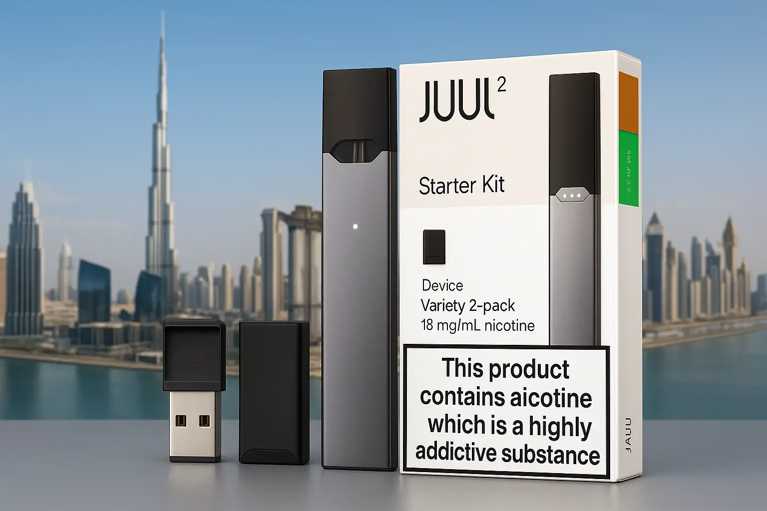 Juul kit & Pods, JUUL2 Starter Kit Device UAE