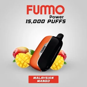 Fummo Power 15000 Puffs Malaysian Mango Disposable Vape in Dubai