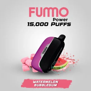 Fummo Power 15000 Puffs Watermelon Bubblegum Disposable Vape in Dubai