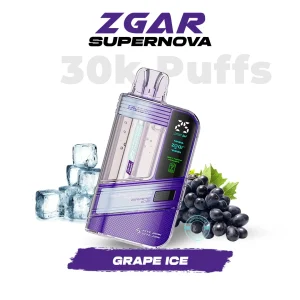 Zgar Supernova 30000 Puffs Grape Ice Disposable Vape 20mg In UAE
