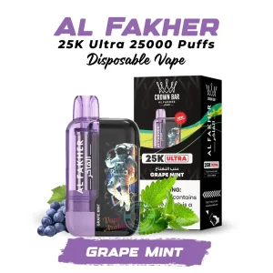 Al Fakher 25K Ultra Disposable Vape 25000 Puffs Grape Mint in Dubai