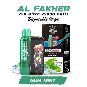 Al Fakher 25K Ultra Disposable Vape 25000 Puffs Gum Mint in Dubai