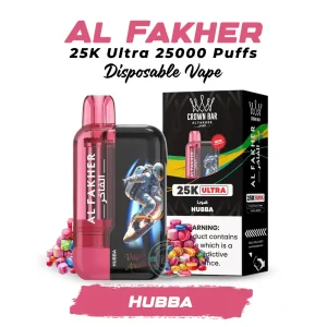 Al Fakher 25K Ultra Disposable Vape 25000 Puffs Hubba in Dubai
