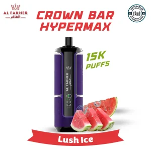 Al Fakher Crown Bar Hypermax 15000 Puffs Lush Ice in UAE