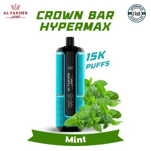 Al Fakher Crown Bar Hypermax 15000 Puffs Mint in UAE