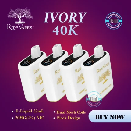 Ripe Vapes IVORY 40000 Puffs Disposable Vape In UAE