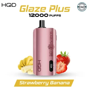 HQD Glaze Plus 12000 Strawberry Banana Disposable Vape In UAE