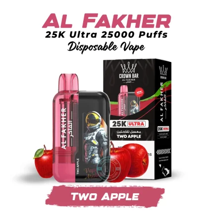 Al Fakher 25K Ultra Disposable Vape 25000 Puffs Tow Apple in Dubai
