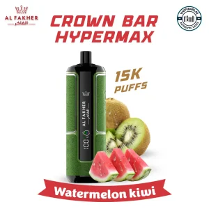 Al Fakher Crown Bar Hypermax 15000 Puffs Watermelon kiwi in UAE