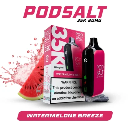 Pod Salt 35k Puffs Disposable Vape Watermelone Breeze In Dubai