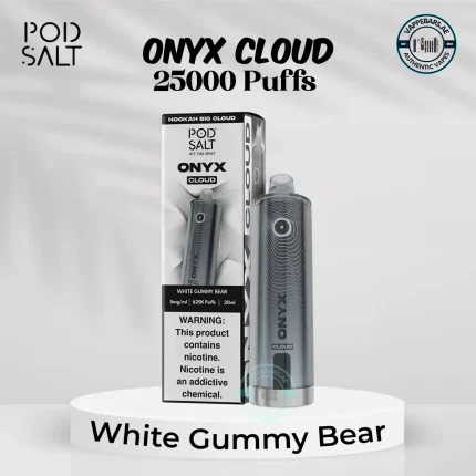 Pod Salt Onyx Cloud 25000 Puffs white Gummy Bear Disposable Vape in Dubai